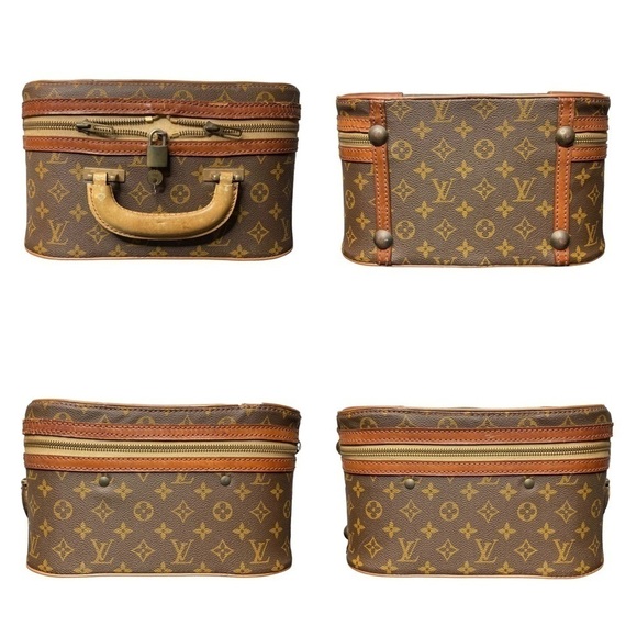 RARE Authentic Vintage Louis Vuitton Monogram Trunk Carry On Travel Suitcase Bag - Picture 7 of 16